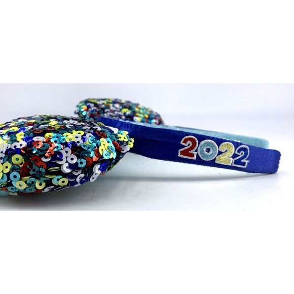 Disney Parks Sequin Minnie Mouse Ears Headband Multicolor 2022 - Picture 3 of 6